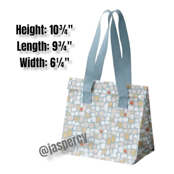 IKEA - FLADDRIG Lunch Bag Multicolored Geometrical Pattern Extra Large Size NWT - Picture 3 of 6